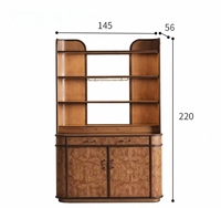 Armoire à vin contemporaine et élégante avec une silhouette raffinée et un grand espace pour une utilisation élégante comme bar à domicile