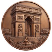 Pièce commémorative en cuivre fin 999, 40 mm, motif personnalisé, moulée, gaufrée en 3D, finition antique, pour commande en gros
