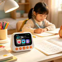 Zeitmanagement Kinder-Smartwecker mit Integriertem AI GPT Sprachassistent Pomodoro-Funktion Stoppuhr Countdown 50 Alarmeinstellungen