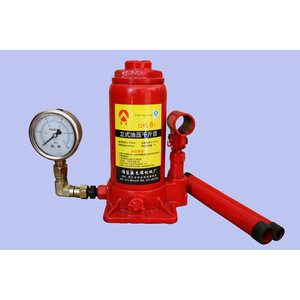 Cric hydraulique QYL 10T avec manomètre, 10 tonnes, vertical, pour usage en laboratoire - Product Image 2