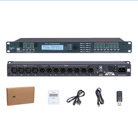 Procesador de Altavoces DSP Profesional de 4.8SP, 4 Entradas y 8 Salidas