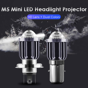 Mini projecteur de phares de Moto bi-led, ampoules H4 H6 BA20D, lampe Hi/<span class=keywords><strong>Lo</strong></span>, double couleur, Scooter, ATV Moto - Product Image 2