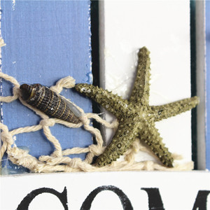 Cartello di Benvenuto in Stile Mediterraneo Antico, Decorazione Marina, Cartello di Benvenuto in Legno per <span class=keywords><strong>Casa</strong></span> <span class=keywords><strong>e</strong></span> Spiaggia - Product Image 6