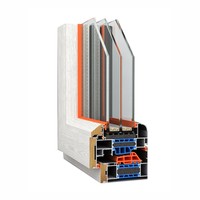 Fenêtre en bois composite recouvert d'aluminium, prix de gros compétitif, directement de l'usine OEM, pour projets de bâtiments commerciaux