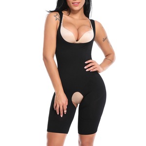 Other Magic Bodysuit Black Skin Tone Gray Bamboo Fiber Polyester Shapewear <b>For</b> Waist <b>Hip</b> Slimming - Product Image 1