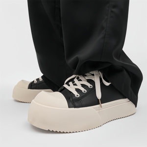 Nouvelles Baskets Décontractées Tendance à Semelle Épaisse Rehaussante 2025 pour Hommes et Femmes – Style Derby en Toile pour la Marche Quotidienne - Product Image 3