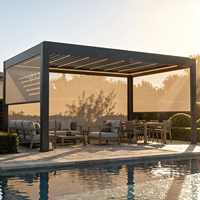 Einziehbare Pergola mit Öffnungsdach-Design für Flexiblen Schatten in den Außenbereichen von Gastgewerbe
