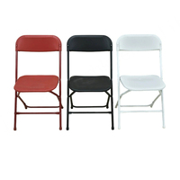Chaises pliantes blanches modernes en plastique écologique pour l'extérieur, idéales pour les mariages, les événements, les hôtels et les salons – Vente en gros