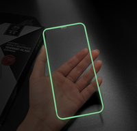 Protecteur d'écran pour iphone, pièces, en verre trempé, lumineux et scintillant