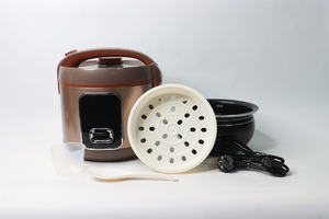 Cuisinière à riz électrique automatique portable, minuterie mécanique en plastique, contrôle de la minuterie, cuve antiadhésive, 1,1-2 L, 220 V, utilisation en extérieur - Product Image 6