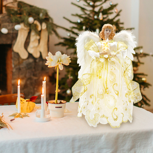 Decorazione Natalizia Best Seller: Stella Luminosa per Albero di <span class=keywords><strong>Natale</strong></span>, Figurina Decorativa per Scenografie Festive - Product Image 3