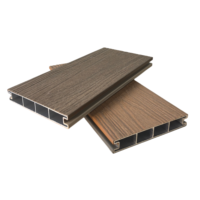 Plancher en composite plastique-aluminium imperméable et ignifuge pour terrasse extérieure