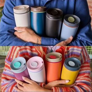 Vaso Térmico Owala de 12oz para Café, Acero Inoxidable 304, Aislamiento al Vacío de Doble Pared, Pajita de Silicona, para Camping, Actividades al Aire Libre, Regalos - Product Image 2