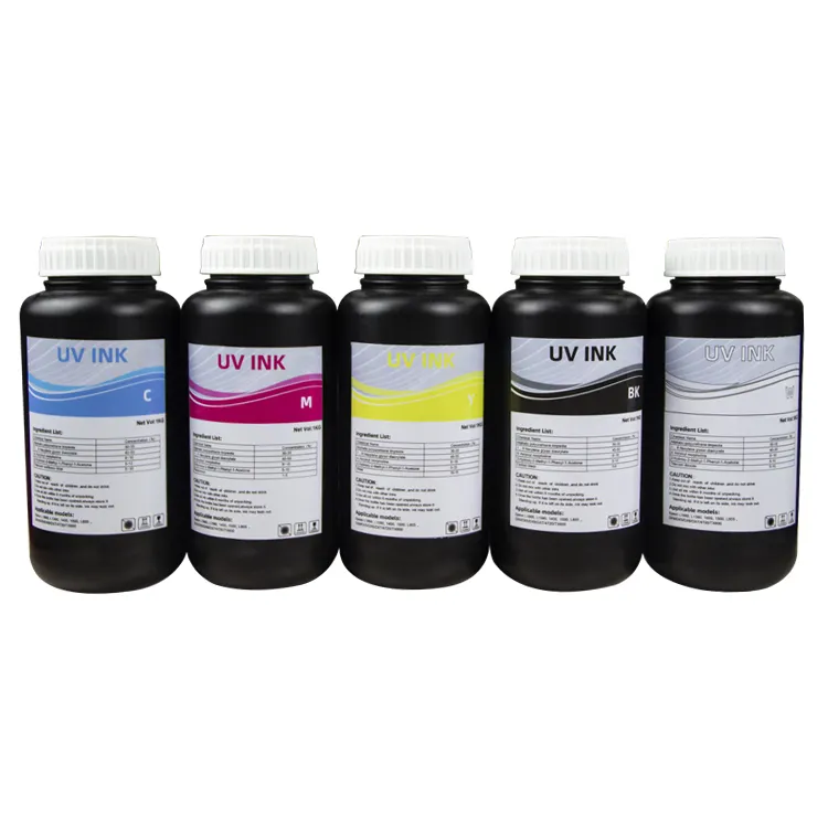 2023 고품질 UV 인쇄 잉크 cmyk UV 잉크 uv 오프셋 인쇄를위한 흰색 잉크