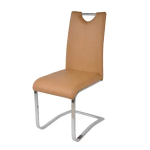 Фабричная дешевая цена мебель для дома оптовая торговля искусственная кожа спинка обеденный стул для столовой