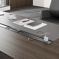 Bureau de direction de luxe moderne Bureau de direction haut de gamme élégant pour directeur général Bureau de patron extensible pour bureau ou entreprise