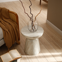 Bureau élégant en faux marbre de fibre de verre Design minimaliste européen