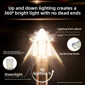 Bombilla <span class=keywords><strong>LED</strong></span> para Velas E14, Bombilla de Bajo Consumo con Rosca Pequeña, 3W/5W/35W, para Uso en Jardín - Product Image 3
