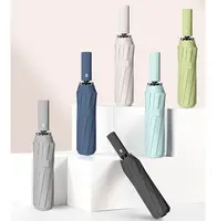 Цветной тканевый УФ-зонт, автоматический трехскладной Зонт по конкурентоспособной цене