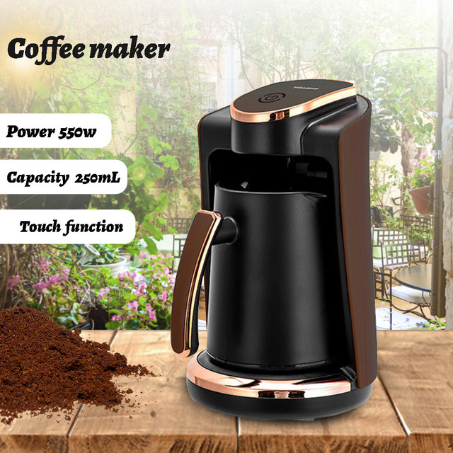 Electric Drip Coffee Espresso Machine Coffee Pot Turkish Coffee Maker with Single-cup for Home Use