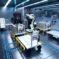 Sistema de Compresión de Cubos de Hormigón Automatizado e Inalámbrico para Operación Continua 24/7 con Alimentación/Descarga