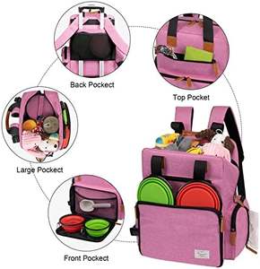 Free sample Dog <b>Travel</b> <b>Bag</b>, <b>Travel</b> <b>Pet</b> <b>Bag</b> Organizer, Dog Food <b>Travel</b> <b>Bag</b> with Food Container and Bowls - Product Image 6