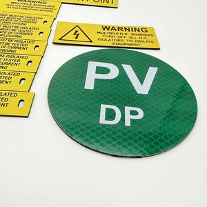 Custom Solar Label Laser Engraving ABS Label Photovoltaic Warning Label - Product Image 4