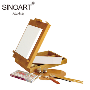 Offre Spéciale D'approvisionnement D'usine Professionnel Art Bois Bureau Réglable <span class=keywords><strong>Chevalet</strong></span> Avec Tiroir <span class=keywords><strong>Palette</strong></span> - Product Image 3