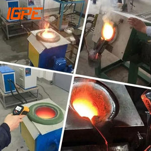 เตาหลอมเหนี่ยวนำไฟฟ้า IGPE 10กก.-100กก. สำหรับหลอมเหล็ก ทองแดง อลูมิเนียม ควบคุมอุณหภูมิแม่นยำ 380V รับประกัน 1 ปี - Product Image 5