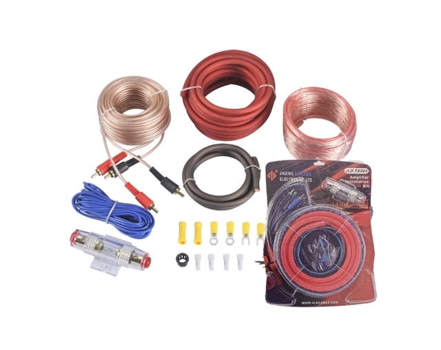 Wholesale Products JLD Car Audio Cca Copper Ofc Amp Wiring Kit 0 Gauge Wire Kit for Sub