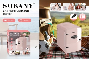 Mini <span class=keywords><strong>réfrigérateur</strong></span> de voiture Sokany 4L, petit <span class=keywords><strong>réfrigérateur</strong></span> domestique pour dortoir, réfrigération à <span class=keywords><strong>porte</strong></span> unique, <span class=keywords><strong>réfrigérateur</strong></span> de voiture à double usage - Product Image 6