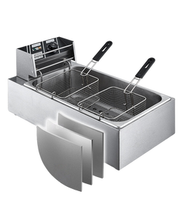 Commercial 12L <strong>Chip</strong> Frying Machine / New Restaurant Equipment Deep <strong>Fryer</strong> / Tornado Potato <strong>Chips</strong> KFC Chicken <strong>Fryer</strong> - Product Image 4