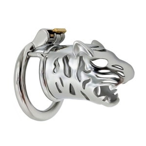 Candado de Jaula de Acero Inoxidable 304 con Extensión de Cabeza de Tigre FRRK-37, Juego para Adultos, Candado Masculino - Product Image 5