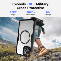 Coque arrière magnétique souple en TPU pour iPhone 15 Pro Max, iPhone 15, 14 Plus, 13, 12, protection intégrale 360° de l'écran