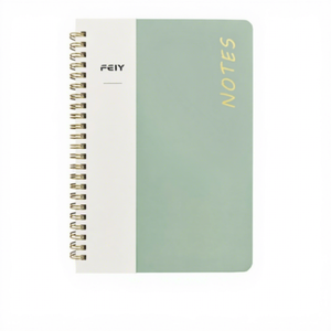 Carnet A5 à spirale, ligné horizontal, couleur macaron, couverture rigide, idéal pour cadeau, s'ouvre entièrement à plat - Product Image 5