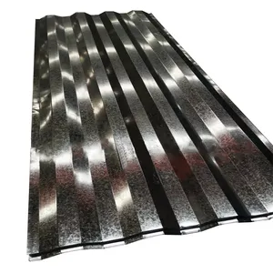 Hoja de acero para techos galvanizada corrugada de zinc laminado en frío 0,18mm 0,4mm hojas de placa de Metal de hierro Gi para techo