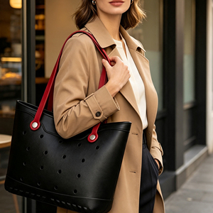Sac à bandoulière léger en EVA de couleur unie, sac à main polyvalent à <span class=keywords><strong>large</strong></span> ouverture, durable, imperméable, grand sac fourre-tout de 15 pouces pour usage quotidien - Product Image 1