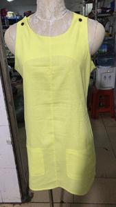 Delle Donne calde di Estate Allentato Abito Senza Maniche <span class=keywords><strong>In</strong></span> Cotone di <span class=keywords><strong>Lino</strong></span> Della Bretella del Vestito Da Tasca - Product Image 5