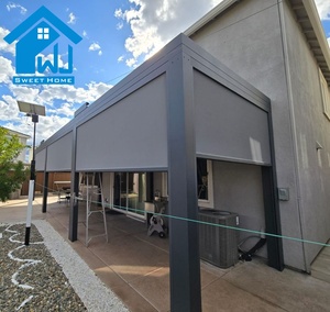 Pergola in Alluminio di Grado Commerciale Sweet Home con Tetto a Lamelle Elettriche Impermeabile, Struttura per Esterni Facile da Montare, per Ristoranti, 1 Set - Product Image 2