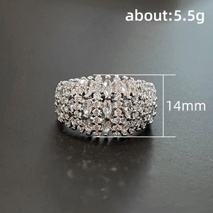 Bague de fiançailles de luxe F1505 en or blanc avec diamant taille marquise couleur D naturel pour femme - Product Image 3