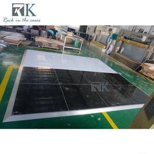 Quick Install Dance Floor Event Decor <b>White</b> and Black Dance Floor Sale - Product Image 2