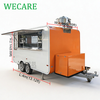 Wecare DOT Street Mobile Kitchen Ice Cream Coffee Popcorn Cart Bubble Tea Food Truck Catering Pizza Food Trailer Entièrement Équipé
