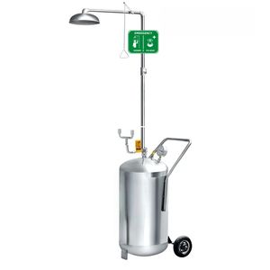 अनुकूलित मोबाइल जल भंडारण टैंक 80l पोर्टेबल आई वॉश संयोजन सुरक्षा आपातकालीन शॉवर आईवॉश स्टेशन - Product Image 4