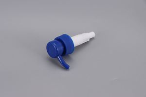 FUXI Blue Plastic <b>Pump</b> Head with <b>Screw</b>-On Closure for Liquid Soap Bottles Refillable Cosmetic Dispenser Cap - Product Image 4