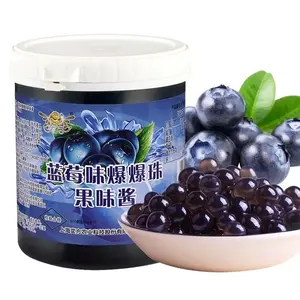 1.2kg blueberry flavor bucket empaque popping boba juice concentrate Bubble Tea Ingredients boba