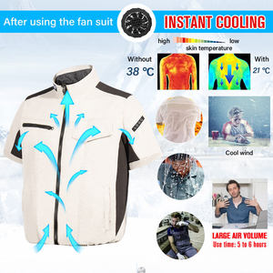 Chaleco de Seguridad Reflectante, Impermeable, Fluorescente, con Ventilador de Enfriamiento, Personalizable con Logotipo, de Alta Calidad, para Trabajadores - Product Image 2
