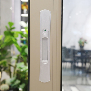 Hihaus ระเบียงสีดำขนาดใหญ่อลูมิเนียมคู่เคลือบอัตโนมัติประตูกระจกบานเลื่อน - Product Image 4