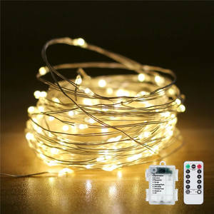 <strong>Christmas</strong> Battery <strong>Box</strong> Operated With Remote <strong>Control</strong> Micro LED <strong>Light</strong> Chain Copper Wire Micro String <strong>Lights</strong> - Product Image 3