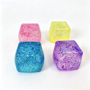 JY Cube Squishy Fidget 4 Couleurs Ocean Squishy Cube Squishy Stress Cubes - Product Image 5