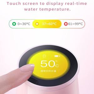 Frasco eléctrico ecológico portátil aislado de acero inoxidable temperatura inteligente botella de agua potable con integración de aplicación AI - Product Image 4